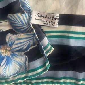 Ferragamo Silk Floral Scarf